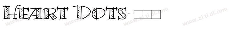 Heart Dots字体转换